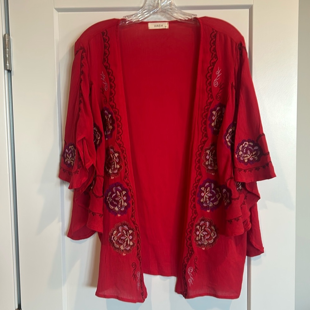 Vaeh brand beautiful red jacket. Size medium.